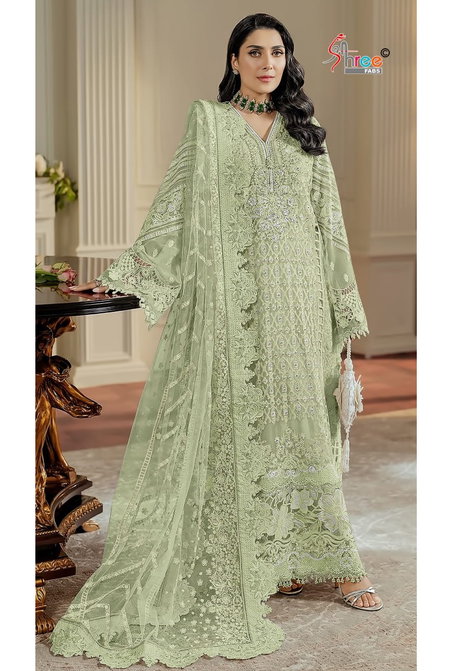 Sf 5543 By Shree Chiffon Best Pakistani Salwar Suit Wholesale Shop In Surat
